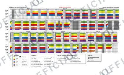 Elk Grove Unified School District 2026-27 calendar
