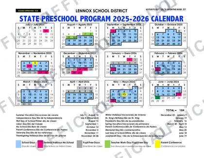 LVUSD Las Virgenes Calender 2026-27 calendar