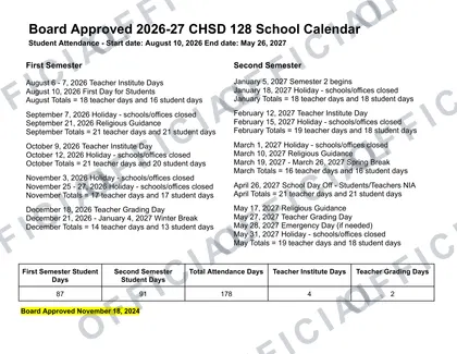 Aptakisic-Tripp D102 2026-27 calendar
