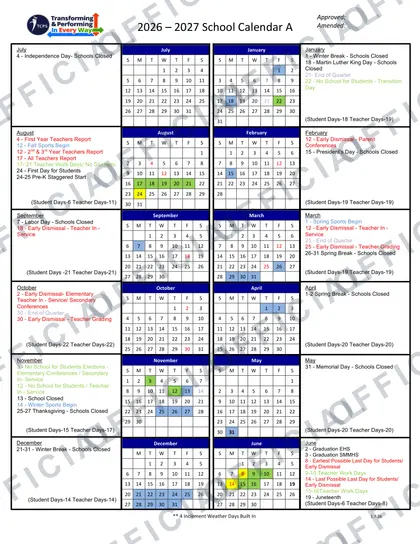 TCPS Talbot County Public Schools 2026-27 calendar