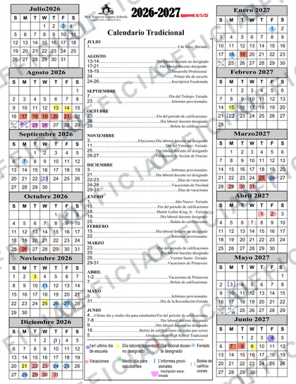 New Hanover County Schools 2026-27 calendar