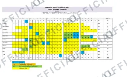 Virginia Beach City VA Public Schools 2026-27 calendar