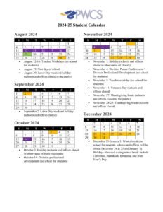 prince william county schools calendar 24-25