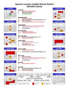 ajusd school calendar 24-25