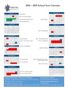 maricopa school calendar 24-25