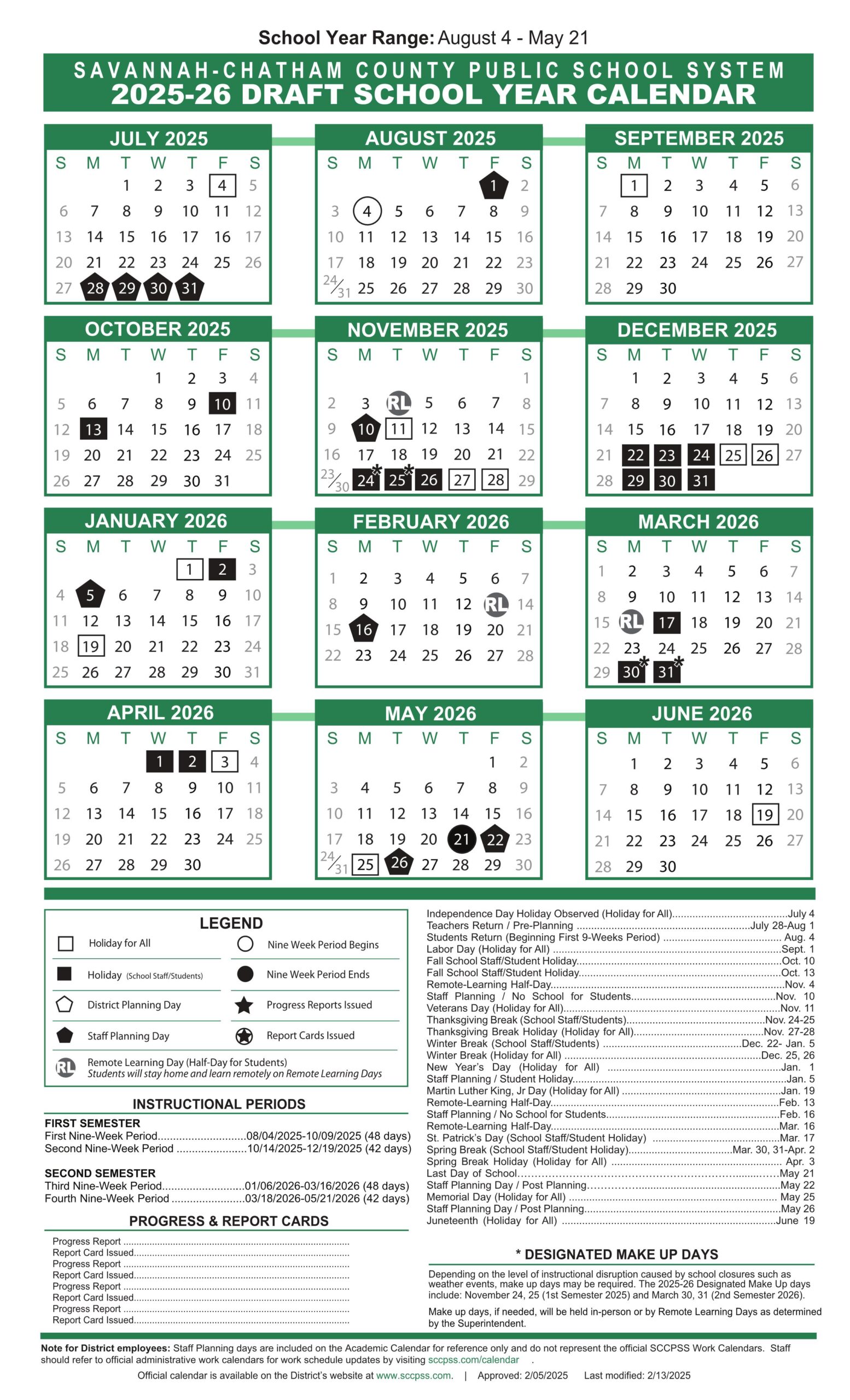 Savannah Chatham County Public Schools Calendar 25 26 pdf EduCounty Savannah Chatham County Public Schools Calendar 25 26 pdf EduCounty