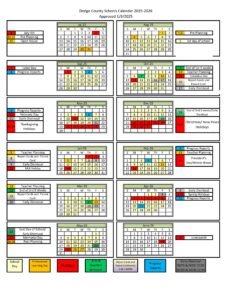 Dodge County schools calendar 25-26
