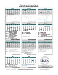 Litchfield County rsd 20 school calendar 24-25