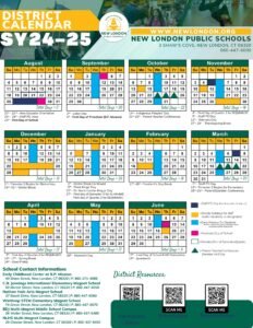 New london public schools ct calendar 24-25