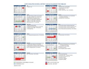 Cape Henlopen School District Calendar 25-26 [PDF]