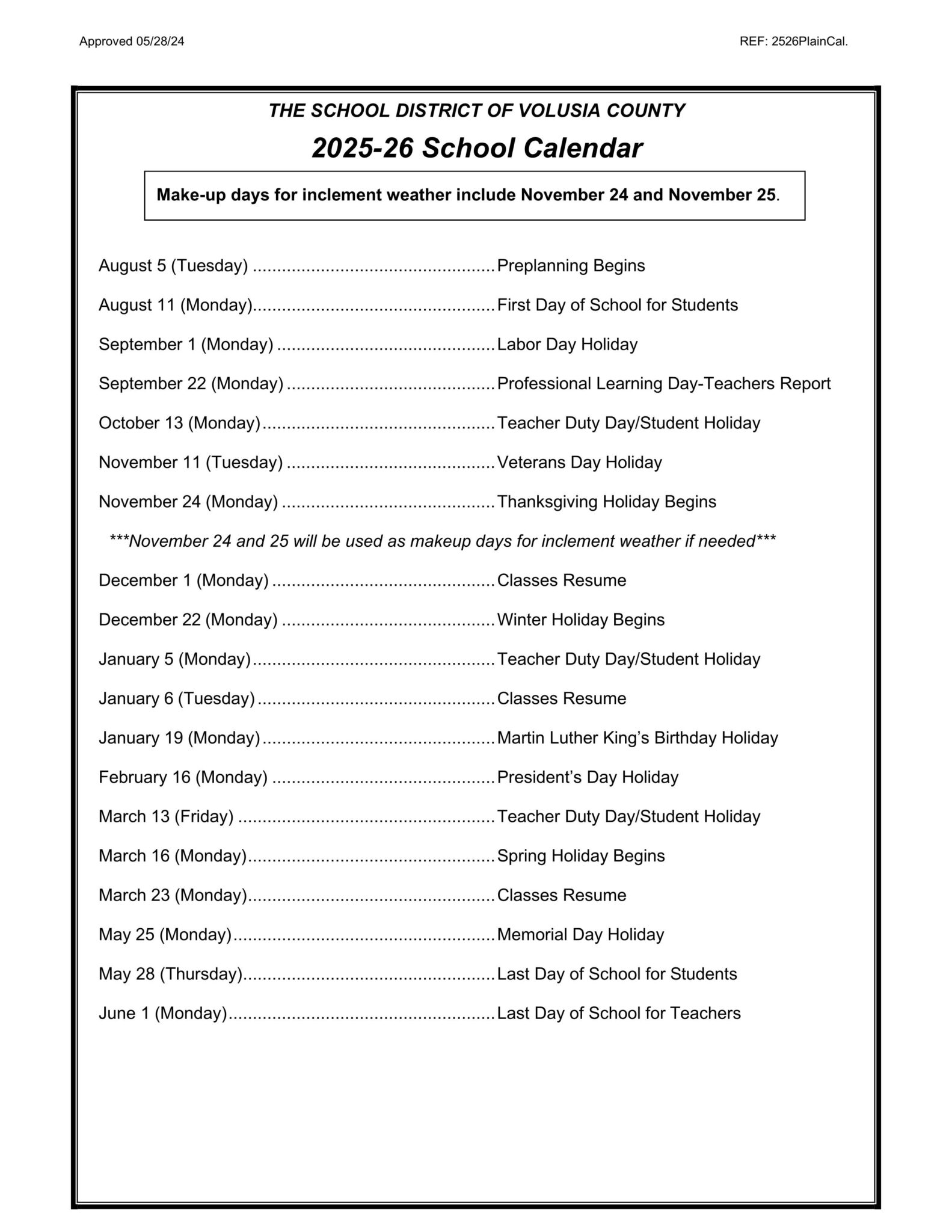 Get The Scoop! Volusia County Teacher Calendar 2024 2025 - eckpp30