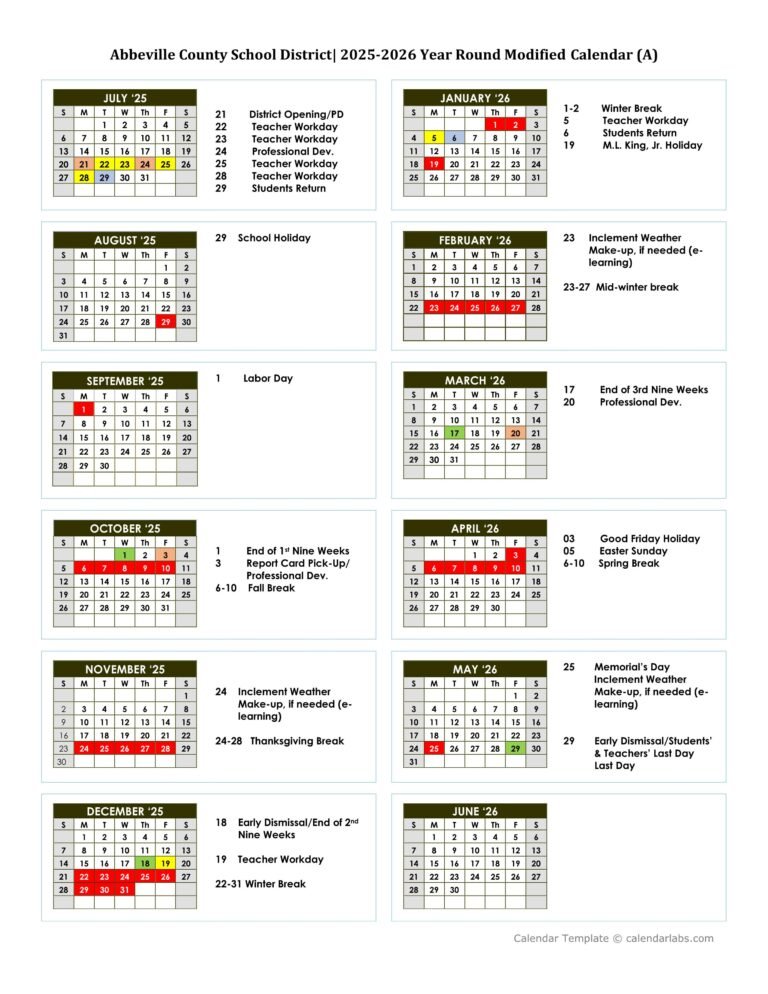 abbeville county school calendar 25-26