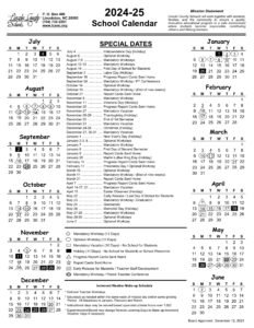 lincoln county schools calendar 24-25