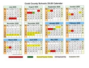 COOK COUNTY SCHOOL CALENDAR 25-26