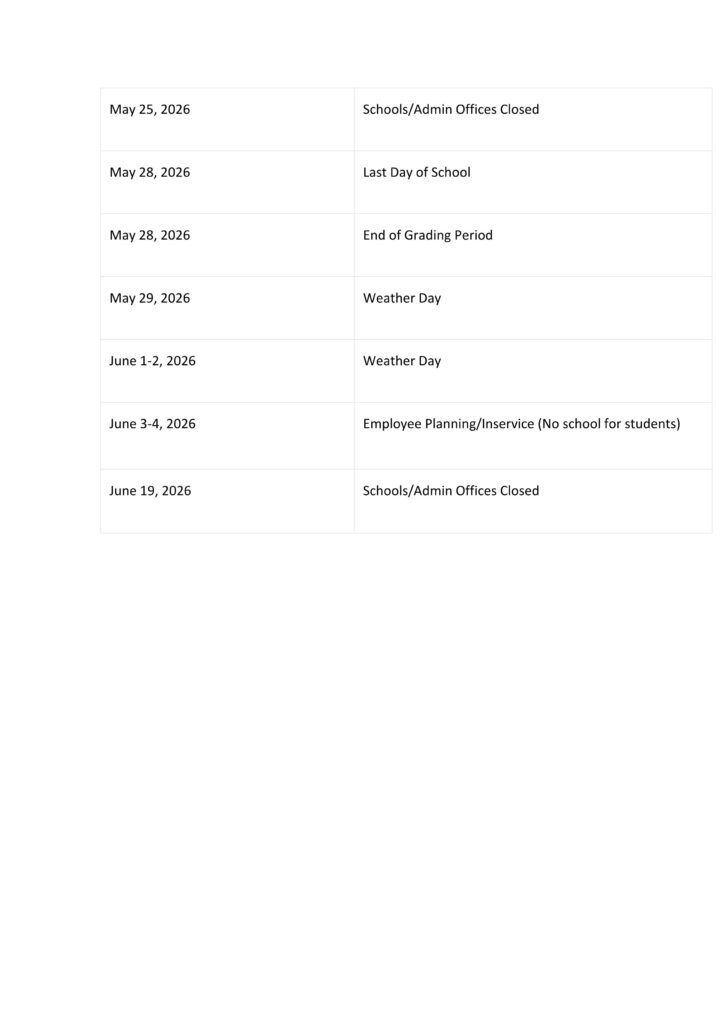 Duval County fl Schools Calendar 2526 [PDF] EduCounty