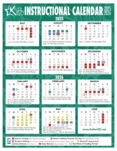 keller isd schools calendar 25-26