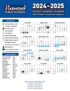 Harmony Public Schools Calendar brownsville