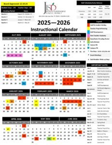 JUDSON ISD SCHOOLS CALENDAR 25-26 main