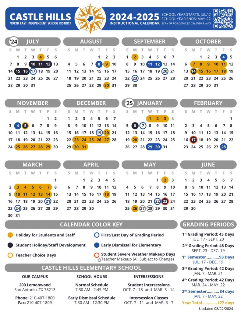 North East NEISD School Calendars 2425 [PDF] EduCounty