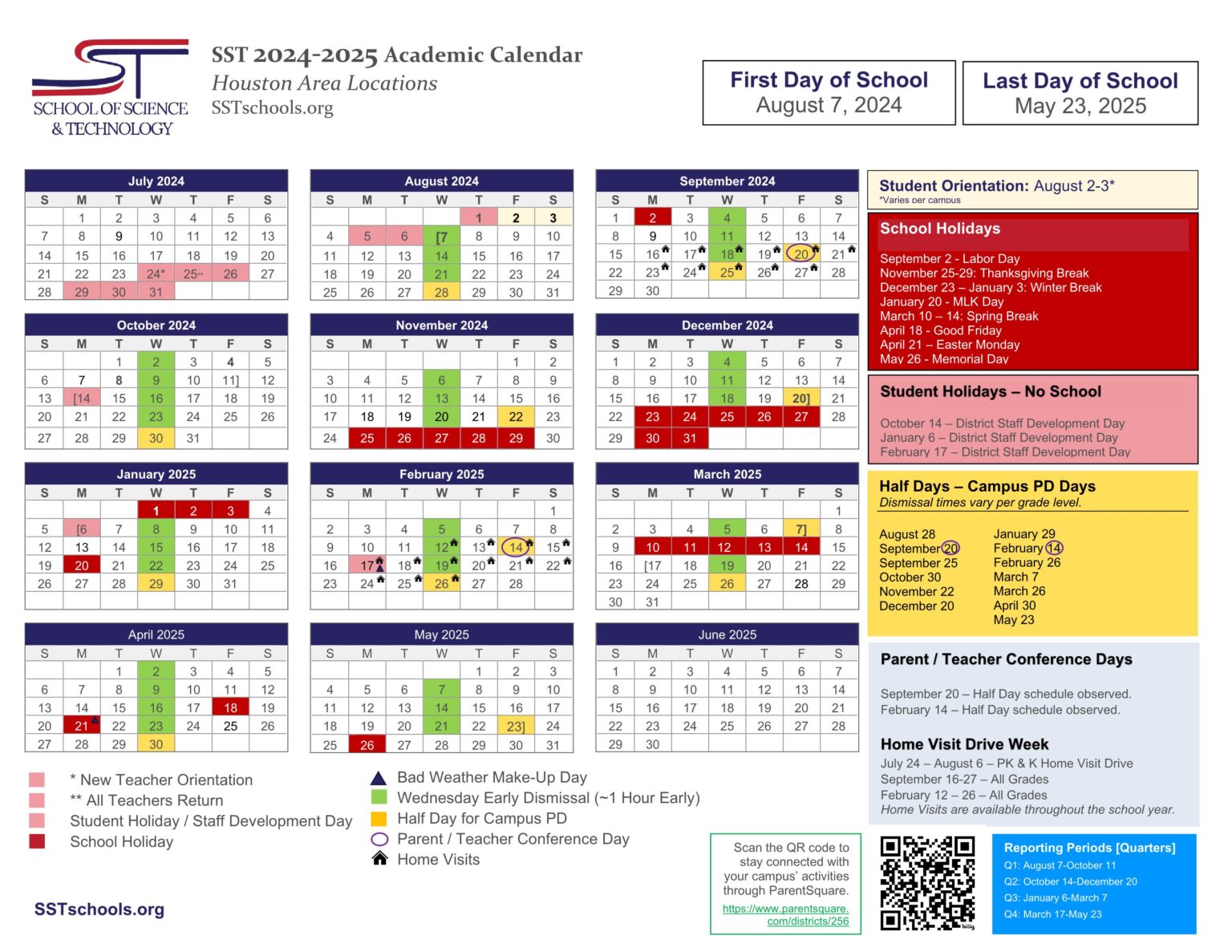 SST School Calendar (All Areas) 2425 [PDF] EduCounty