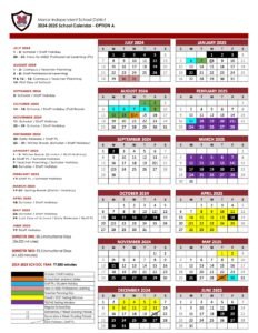 MANOR ISD SCHOOLS CALENDAR 24-25