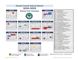 Hendry county schools calendar 24-25