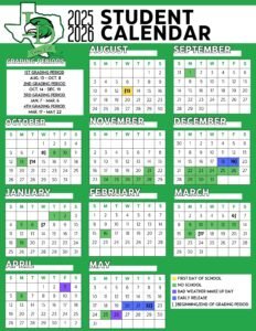 LAKE DALLAS ISD SCHOOL CALENDAR 25-26