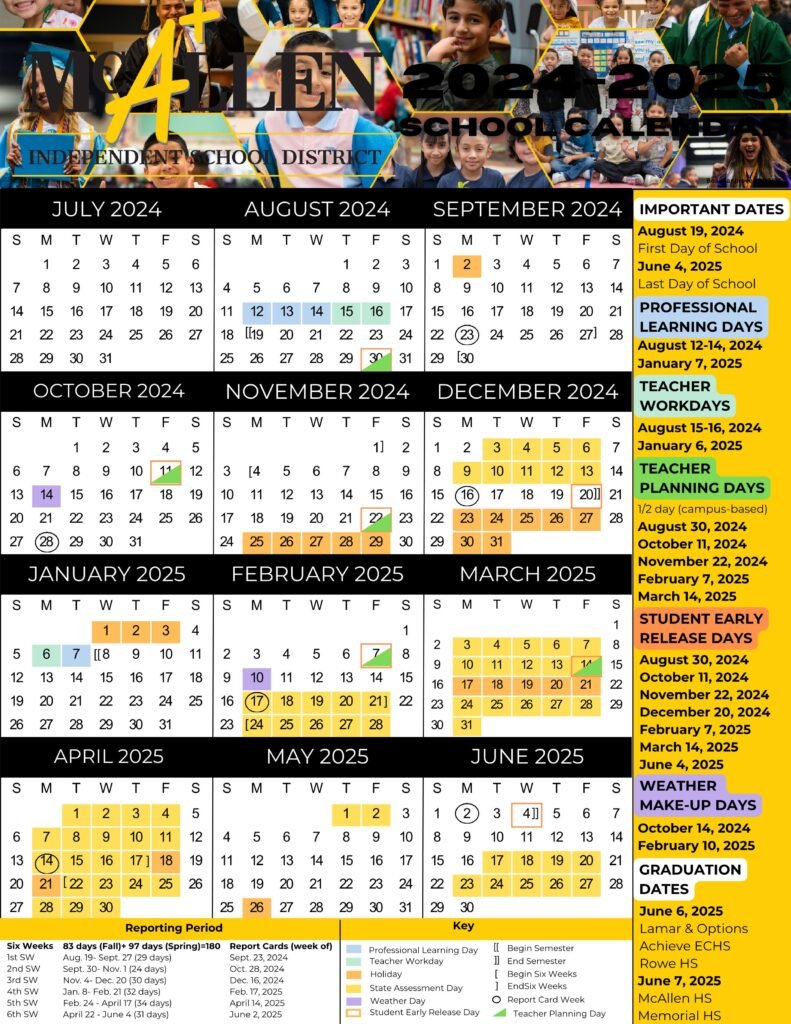 McAllen ISD SCHOOL CALENDAR 24-25