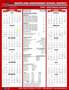 sharyland isd school calendar 24-25