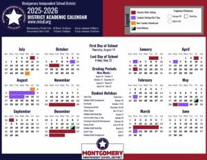 MONTGOMERY ISD SCHOOL CALENDAR 25-26