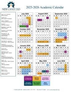 NEW CANEY ISD SCHOOL CALENDAR 25-26