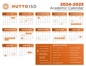 HUTTO ISD SCHOOL CALENDAR 24-25