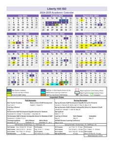 LIBERTY HILL ISD SCHOOL CALENDAR 24-25