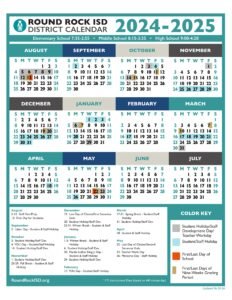 ROUND ROCK ISD school calendar 24-25