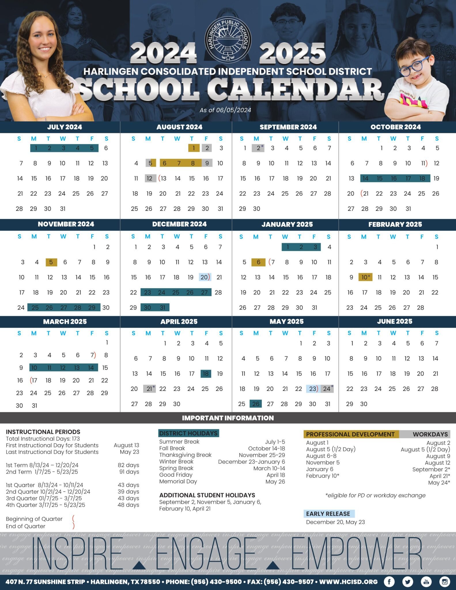 HARLINGEN CISD School Calendar 24 25 PDF EduCounty HARLINGEN CISD School Calendar 24 25 PDF EduCounty