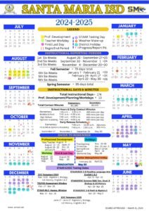 SANTA MARIA ISD SCHOOL CALENDAR 24-25