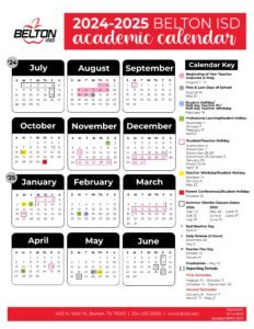 BELTON ISD SCHOOL CALENDAR 24-25