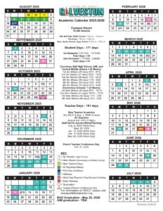 Galveston ISD School Calendar 25-26 [PDF]