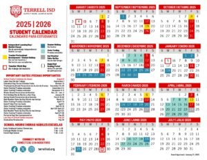 Terrell ISD School Calendar 25-26 [PDF]