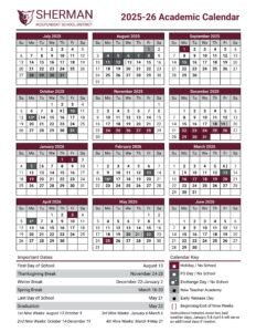 sherman isd school calendar 25-26