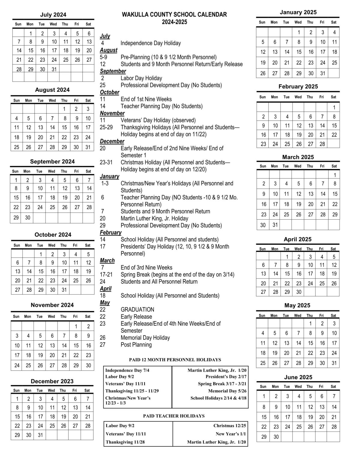 Wakulla County Schools Calendar 25 26 PDF EduCounty Wakulla County Schools Calendar 25 26 PDF EduCounty