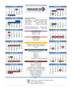 Sheldon ISD School Calendar 24 25 PDF EduCounty Sheldon ISD School Calendar 24 25 PDF EduCounty
