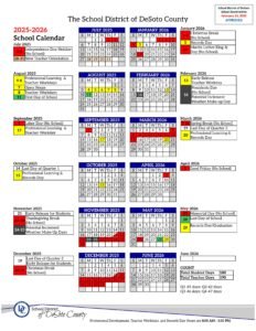 desoto county schools calendar 25-26