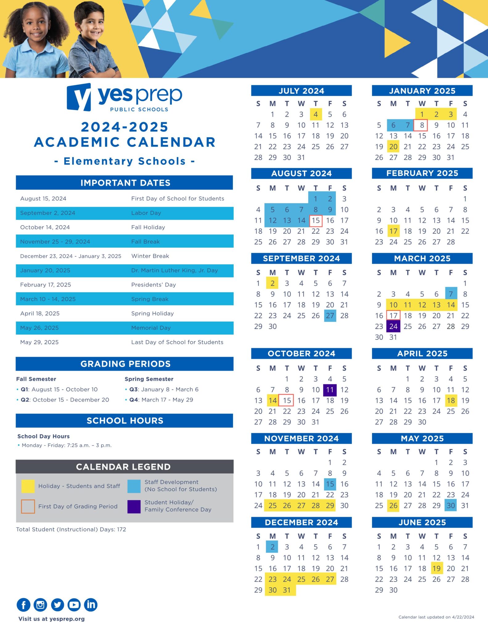 Yes Prep Public School Calendar 2425 [PDF] EduCounty