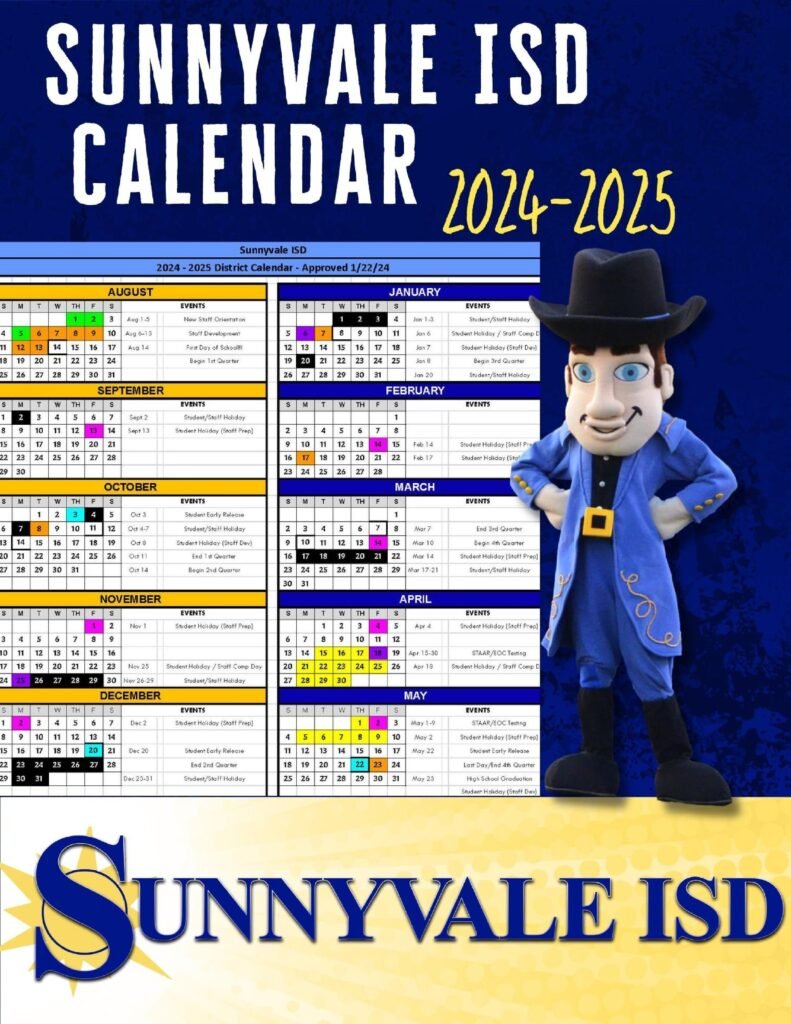 Sunnyvale ISD schools calendar 24-25