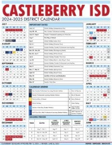 Castleberry isd school calendar 24-25