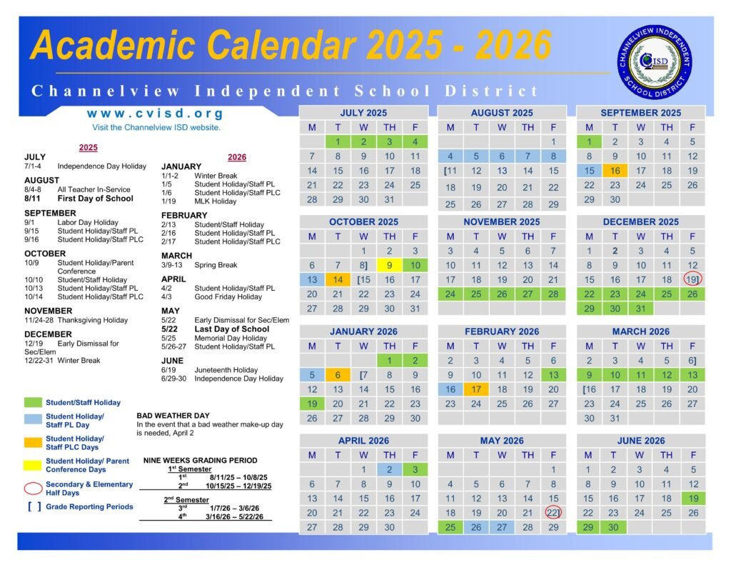 ChannelView ISD Independent School District 25 26 PDF EduCounty ChannelView ISD Independent School District 25 26 PDF EduCounty