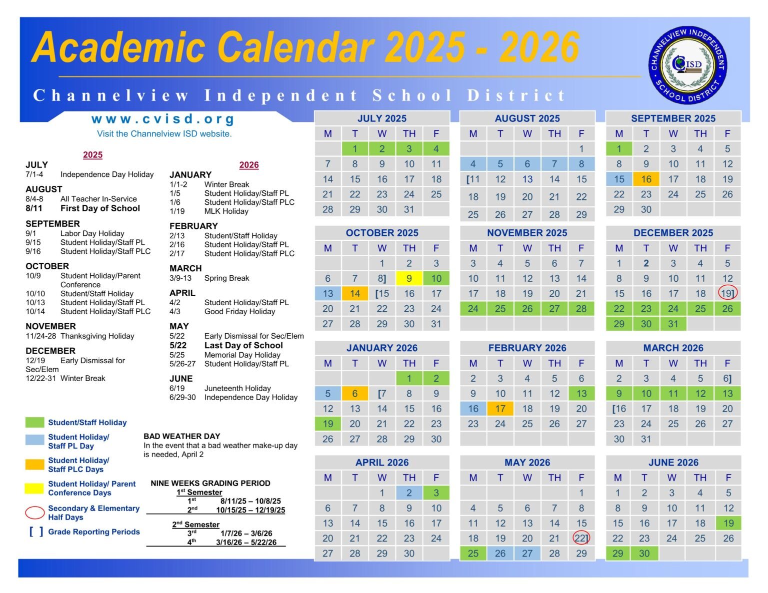 ChannelView ISD Independent School District 25 26 PDF EduCounty ChannelView ISD Independent School District 25 26 PDF EduCounty
