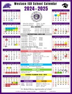 WESLACO SCHOOL CALENDAR 24-25
