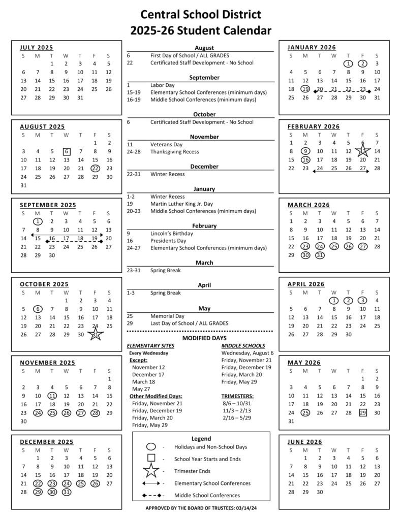 Central School District 25-26